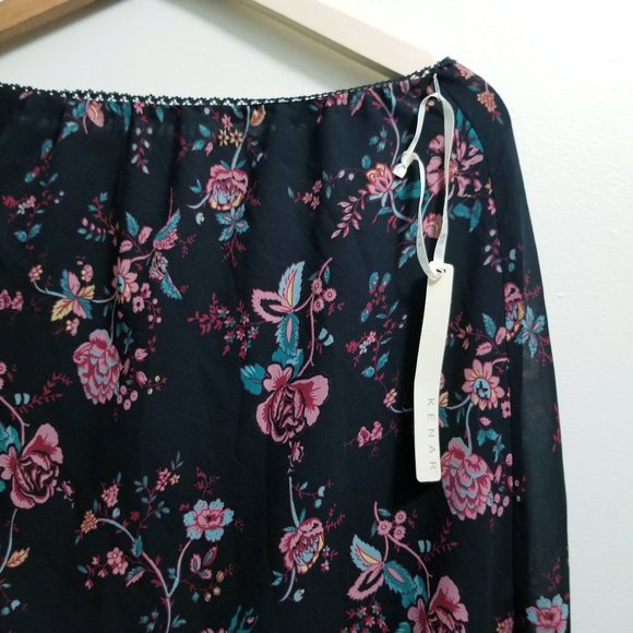 NWT Kenar Tasseled Floral Fringe skirt size Large - Picture 2 of 2